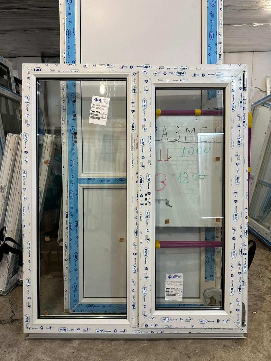 Окно пластиковое WHS 60 VEKA 1200х1000