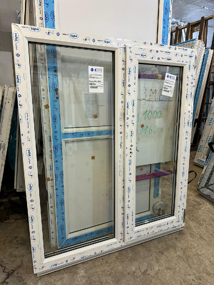 Окно пластиковое WHS 60 VEKA 1160х1000