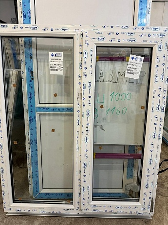 Окно пластиковое WHS 60 VEKA 1160х1000