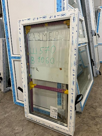 Окно пластиковое WHS 60 VEKA 1060х570